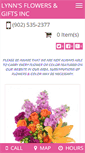 Mobile Screenshot of lynnsflowersns.com